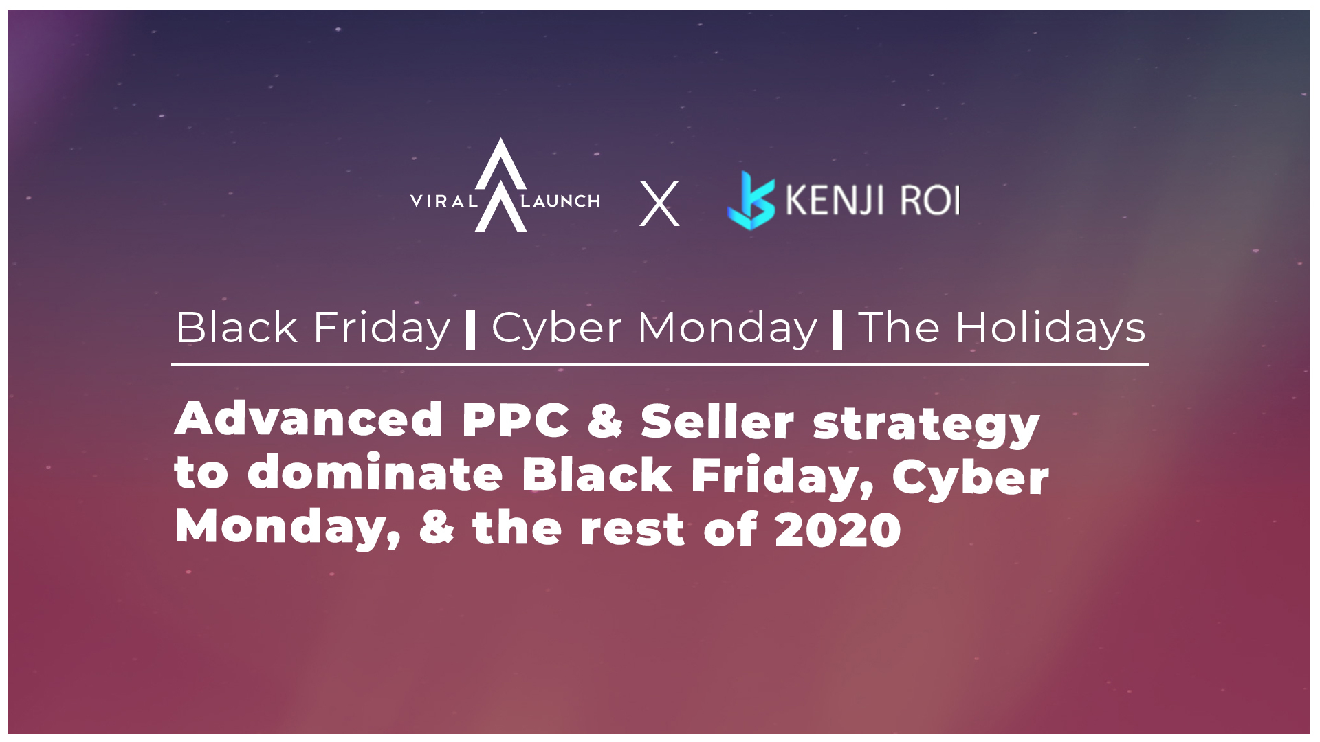 VL Follow The Data x Kenji ROI Podcast for Black Friday and Cyber Monday