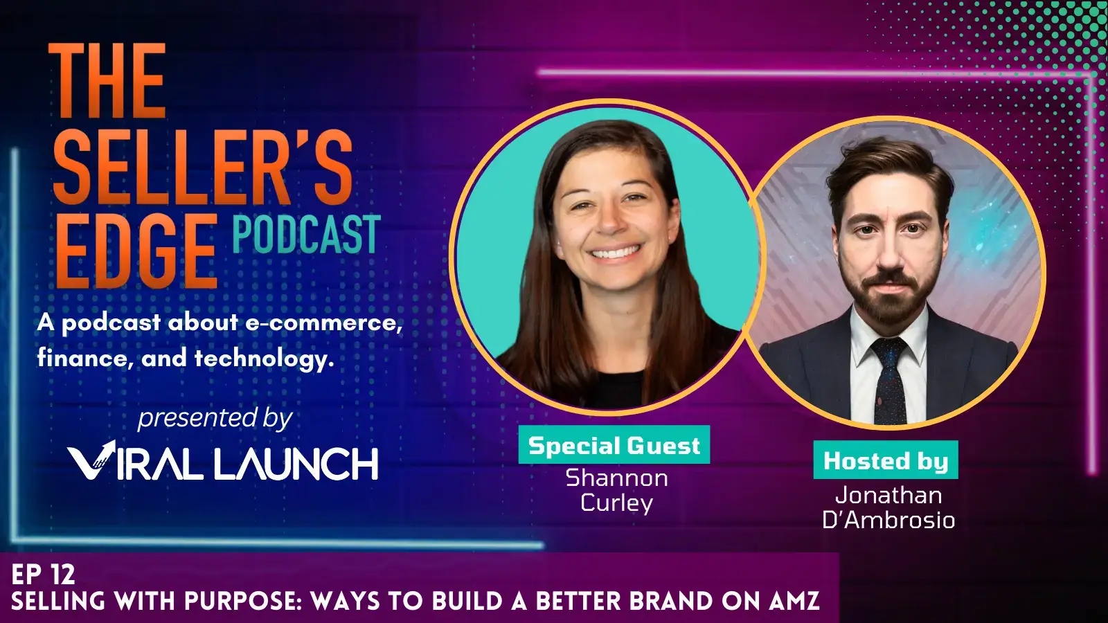 Shannon Curley featured images for the Seller's Edge podcast blog article.